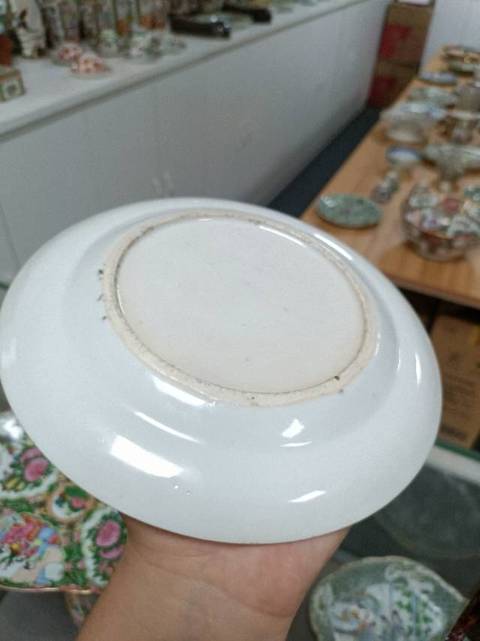 古玩陶瓷廣彩人物盤真品鑒賞圖