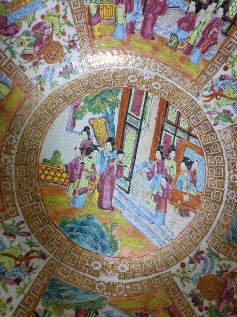 古玩陶瓷廣彩人物大碗拍賣，當前價格30008元