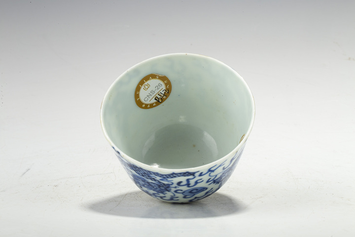 古玩陶瓷清晚·青花云龍紋杯拍賣,當前價格864元