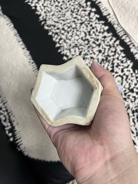 古玩陶瓷青花貼畫山水圖雙聯瓶真品鑒賞圖