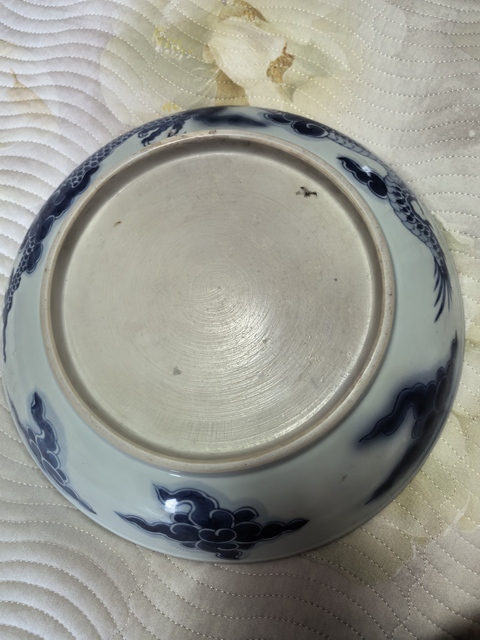 古玩陶瓷清雍正 過(guò)墻龍紋盤真品鑒賞圖