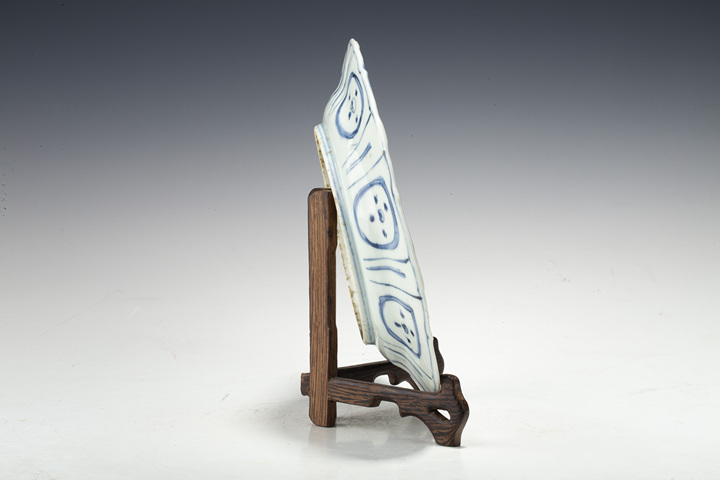 古玩陶瓷明晚·青花蘆雁紋克拉克盤拍賣，當前價格2127元