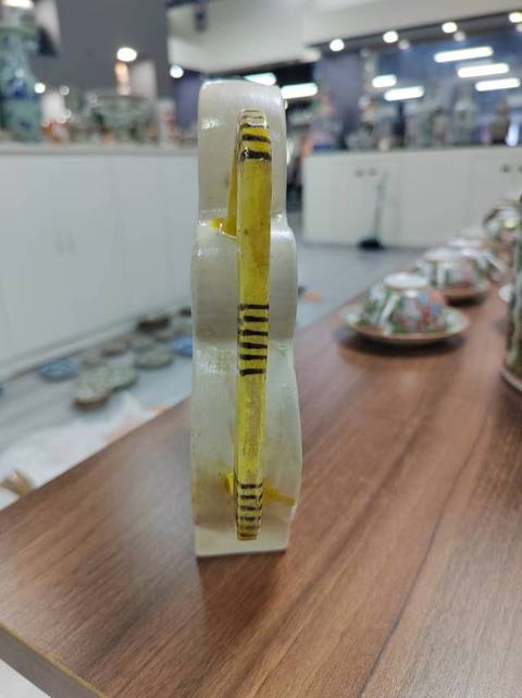 古玩陶瓷壽字粉彩茶壺真品鑒賞圖