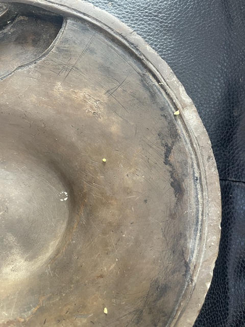 古玩雜項梅花瓣池硯真品鑒賞圖
