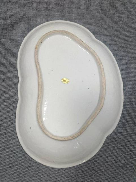 古玩陶瓷清中期異型厚胎盤拍賣，當前價格5088元