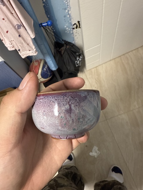 古玩陶瓷鈞瓷杯真品鑒賞圖