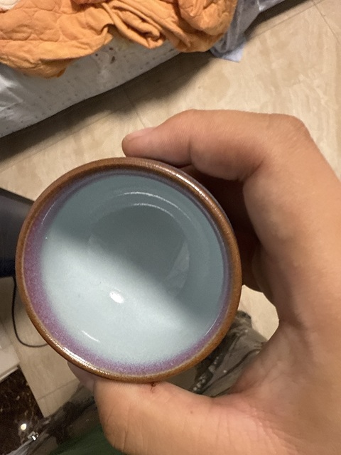 古玩陶瓷鈞瓷杯真品鑒賞圖