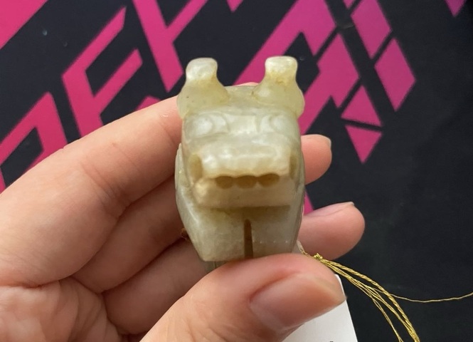 古玩玉器仿古玉虎型件真品鑒賞圖