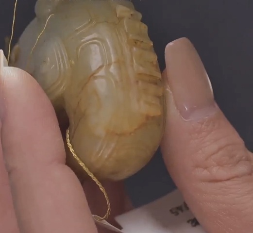 古玩玉器仿古玉虎型件真品鑒賞圖