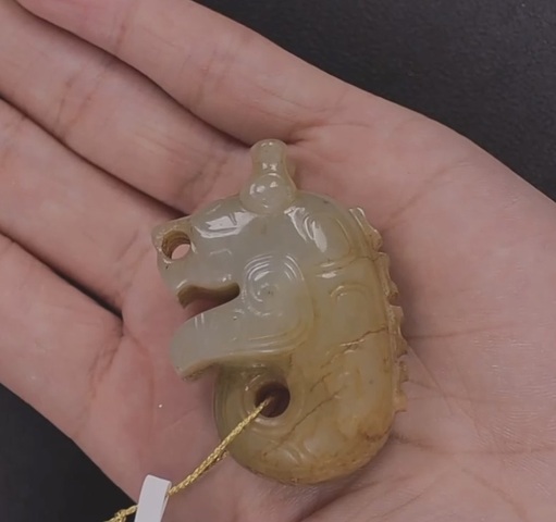 古玩玉器仿古玉虎型件真品鑒賞圖