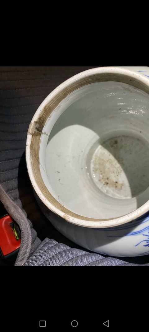 古玩陶瓷人物紋青花將軍罐真品鑒賞圖