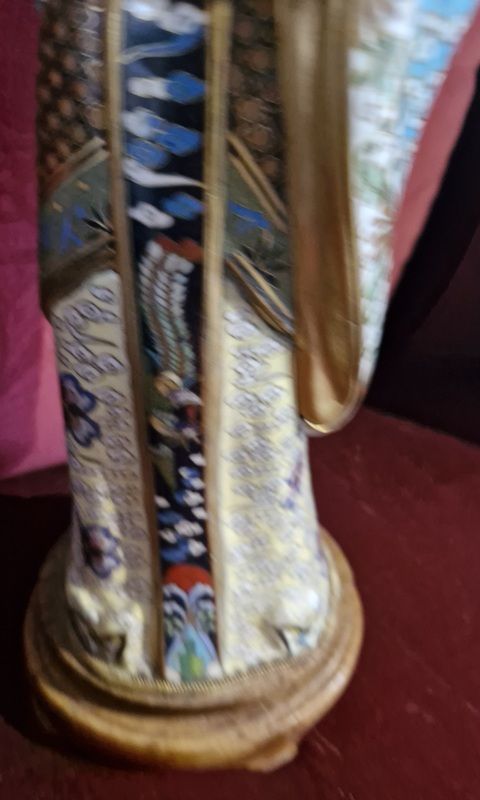 古玩陶瓷銅胎掐絲琺瑯人物造像真品鑒賞圖