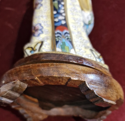 古玩陶瓷銅胎掐絲琺瑯人物造像真品鑒賞圖