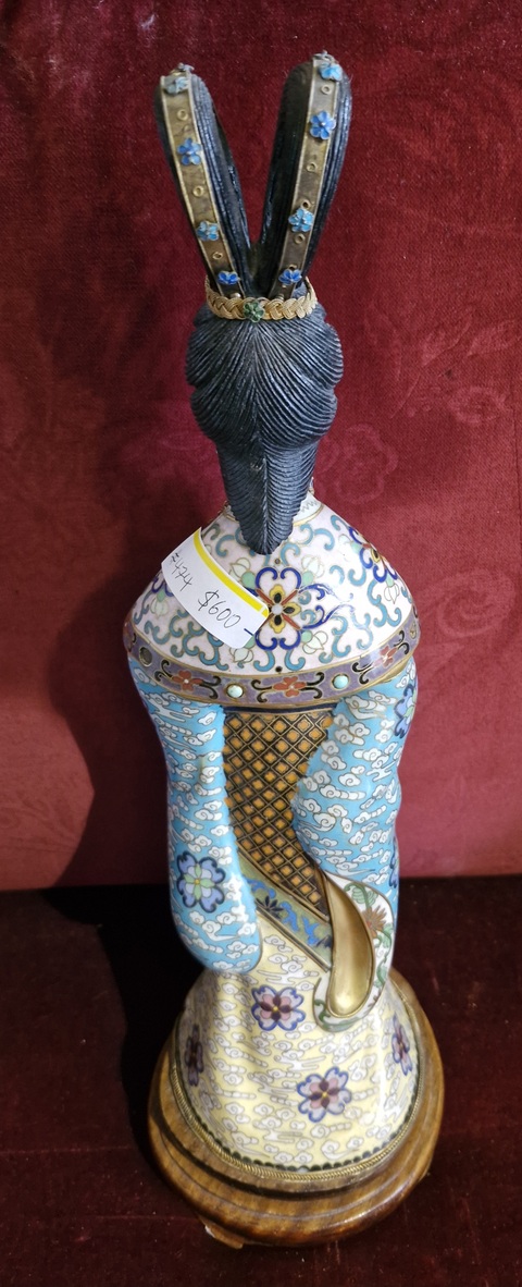 古玩陶瓷銅胎掐絲琺瑯人物造像真品鑒賞圖