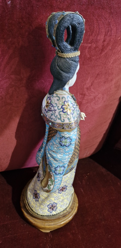 古玩陶瓷銅胎掐絲琺瑯人物造像真品鑒賞圖