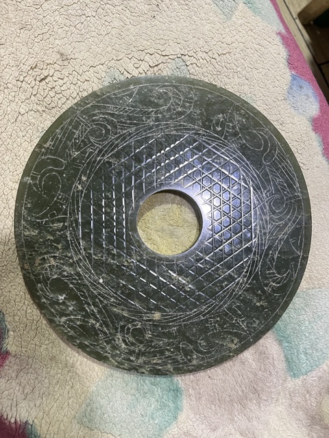 古玩玉器和田玉雕“分區玉璧”真品鑒賞圖
