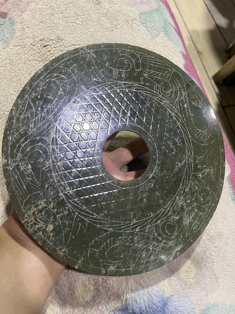 古玩玉器和田玉雕“分區玉璧”真品鑒賞圖