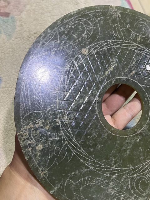 古玩玉器和田玉雕“分區玉璧”真品鑒賞圖