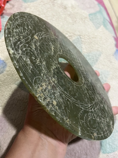 古玩玉器和田玉雕“分區玉璧”真品鑒賞圖