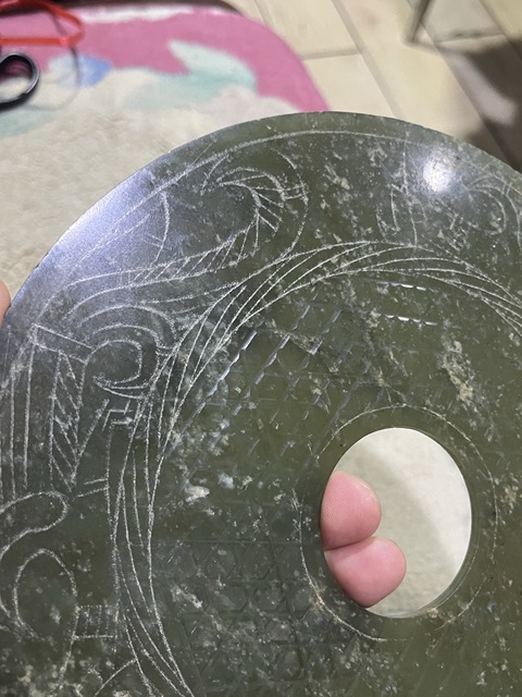 古玩玉器和田玉雕“分區玉璧”真品鑒賞圖