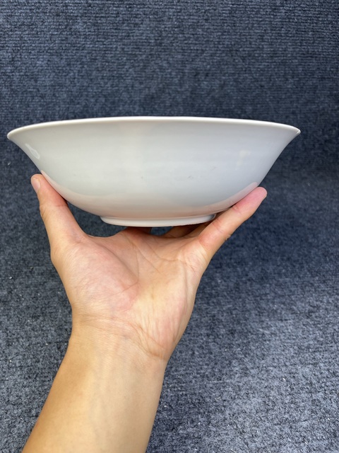 古玩陶瓷胭脂紅匝道粉彩開窗四季花卉紋大碗拍賣，當前價格1388元