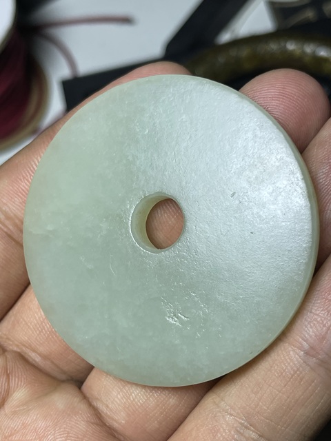 古玩玉器和田玉雕“素紋璧”真品鑒賞圖