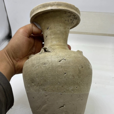 古玩陶瓷南北朝青瓷四系瓶真品鑒賞圖