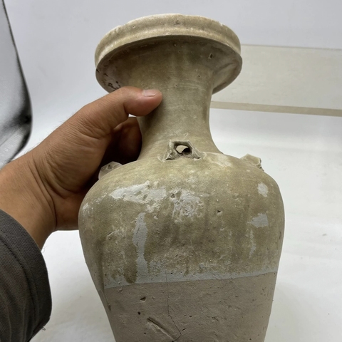 古玩陶瓷南北朝青瓷四系瓶真品鑒賞圖