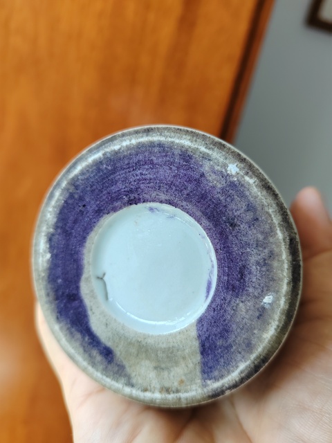 古玩陶瓷粉彩人物故事紋筆筒真品鑒賞圖