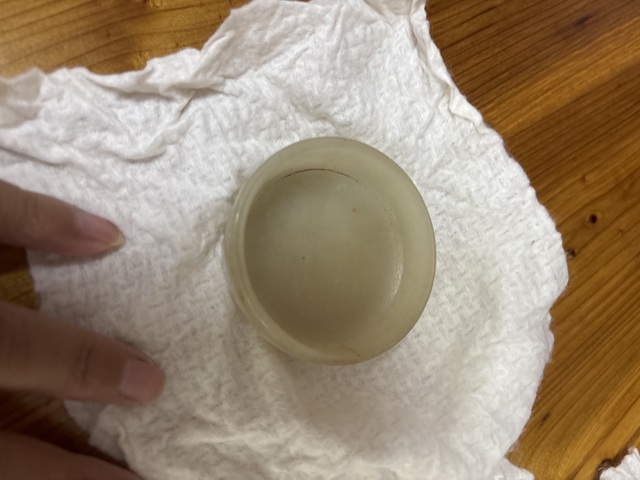 古玩玉器印泥盒真品鑒賞圖