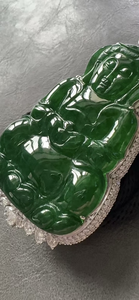古玩玉器觀音真品鑒賞圖