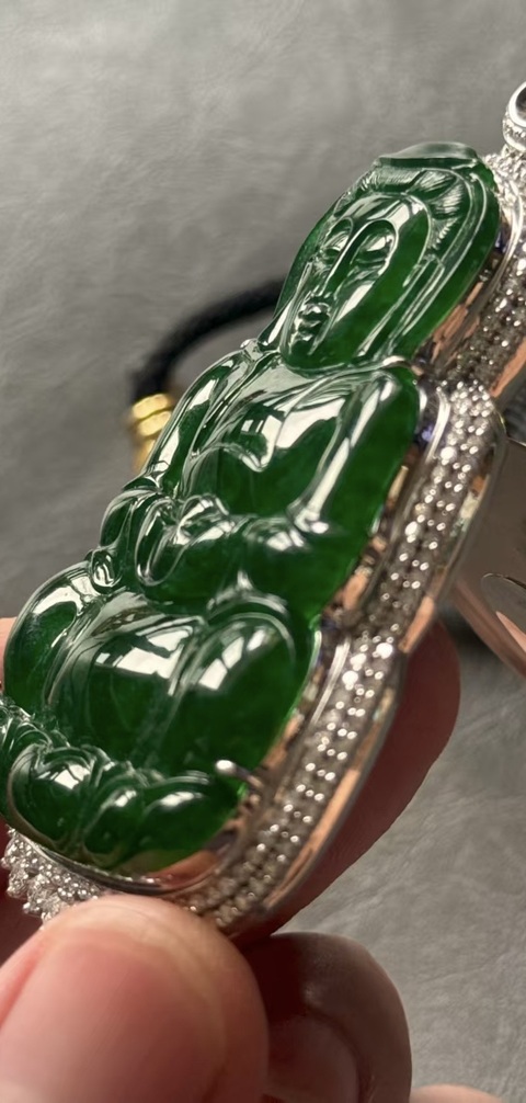 古玩玉器觀音真品鑒賞圖