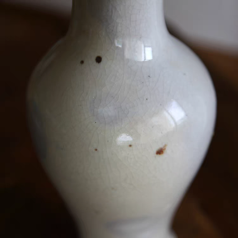 古玩陶瓷哥釉撇口瓶真品鑒賞圖