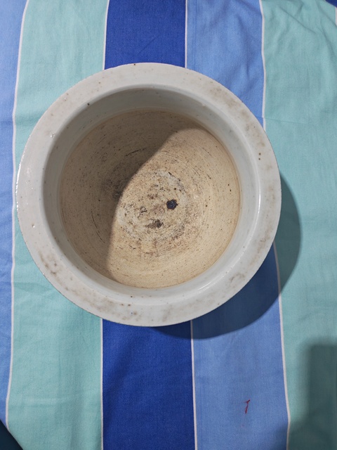 古玩陶瓷拐子龍紋青花圈足缽式香爐真品鑒賞圖