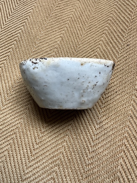 古玩陶瓷白釉小香爐真品鑒賞圖