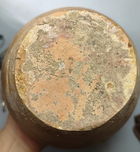 古玩陶瓷精美漢黃釉大罐拍賣,當前價格358元