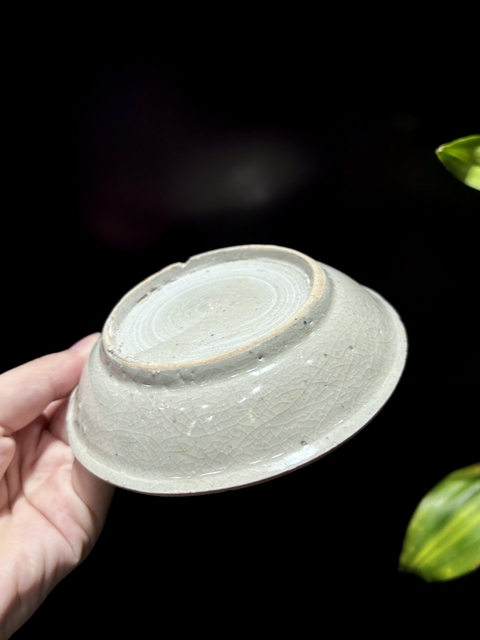古玩陶瓷青花麒麟望月盤拍賣,當前價格686元
