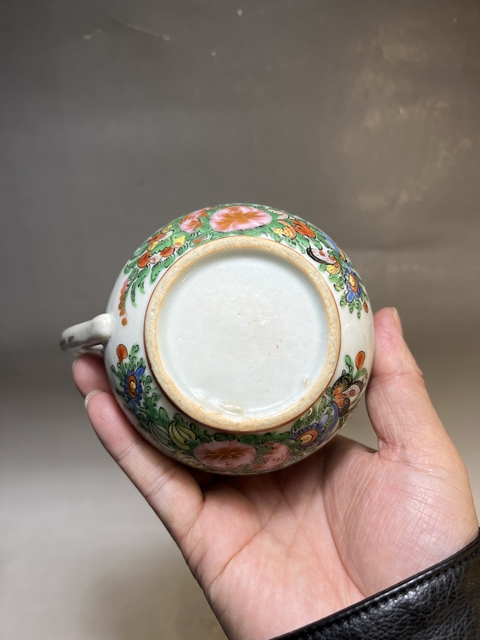 古玩陶瓷廣彩福壽紋公道杯真品鑒賞圖