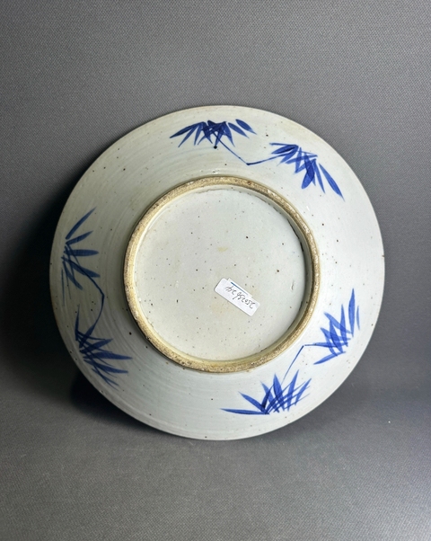 古玩陶瓷青花人物故事盤真品鑒賞圖