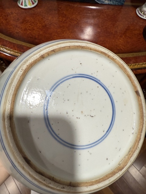 古玩陶瓷連生貴子圖青花罐真品鑒賞圖