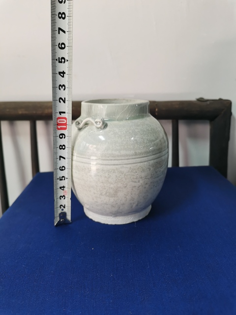 古玩陶瓷宋代湖田窯系青釉罐拍賣,當前價格600元