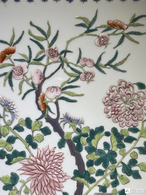 古玩陶瓷粉彩瓷板畫真品鑒賞圖