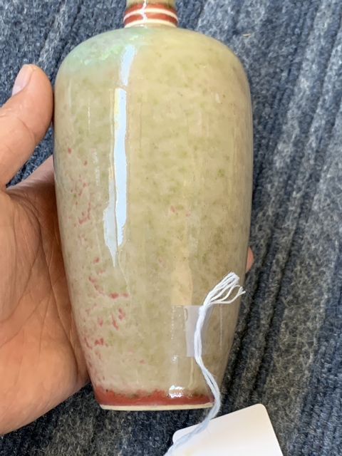 古玩陶瓷豇豆紅釉萊菔尊真品鑒賞圖