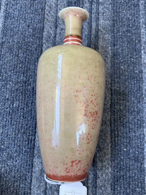 古玩陶瓷豇豆紅釉萊菔尊真品鑒賞圖