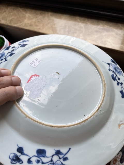 古玩陶瓷清·青花人物故事紋折沿盤 真品鑒賞圖
