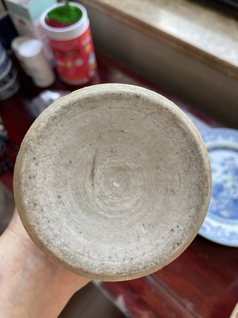 古玩陶瓷清晚·青花五彩人物故事紋花觚 真品鑒賞圖