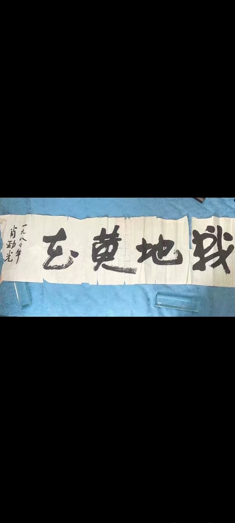 古玩字畫肖勁光書法真品鑒賞圖