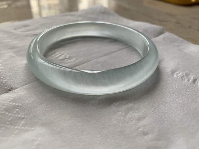 古玩玉器水沫玉手鐲真品鑒賞圖