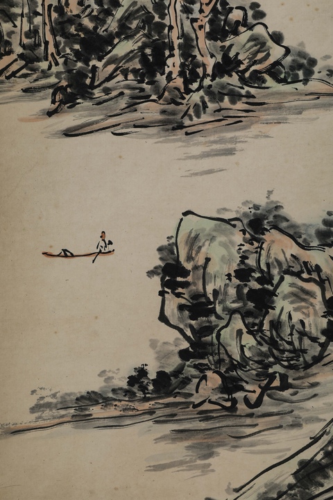 古玩字畫(huà)山居圖真品鑒賞圖