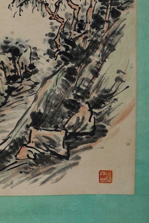 古玩字畫(huà)山居圖真品鑒賞圖